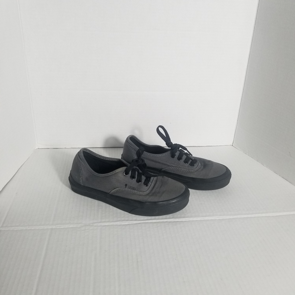 VANS UNISEX GRAY CANVAS SNEAKERS SIZE WOMEN'S 5.5 MEN'S 4